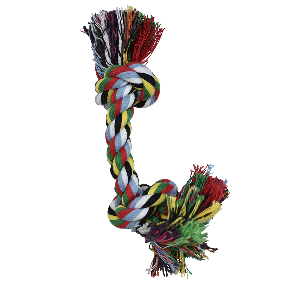 JUGUETE HUESO DE HILO MULTICOLOR