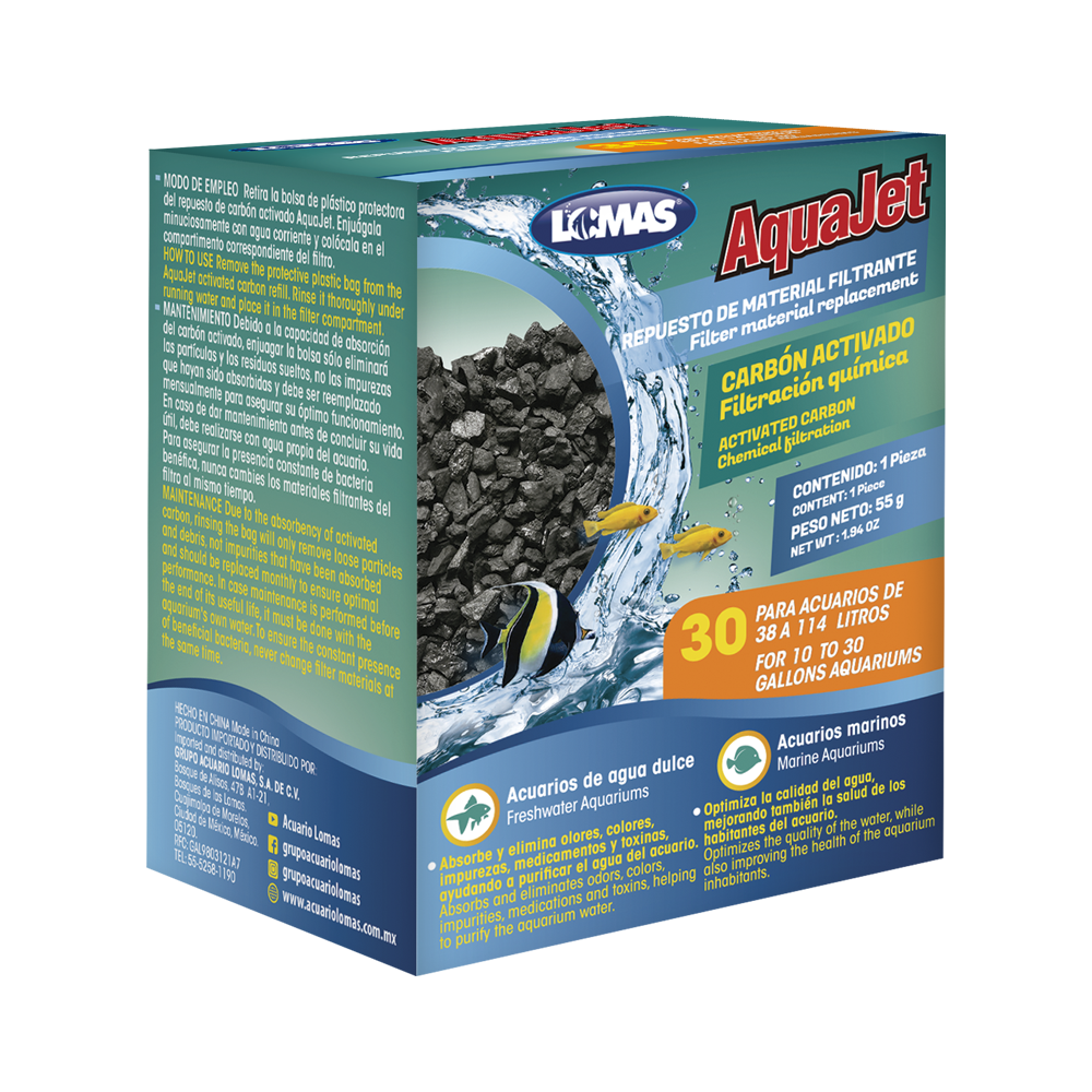 REPUESTO CARBON ACTIVADO AQUAJET 20-110