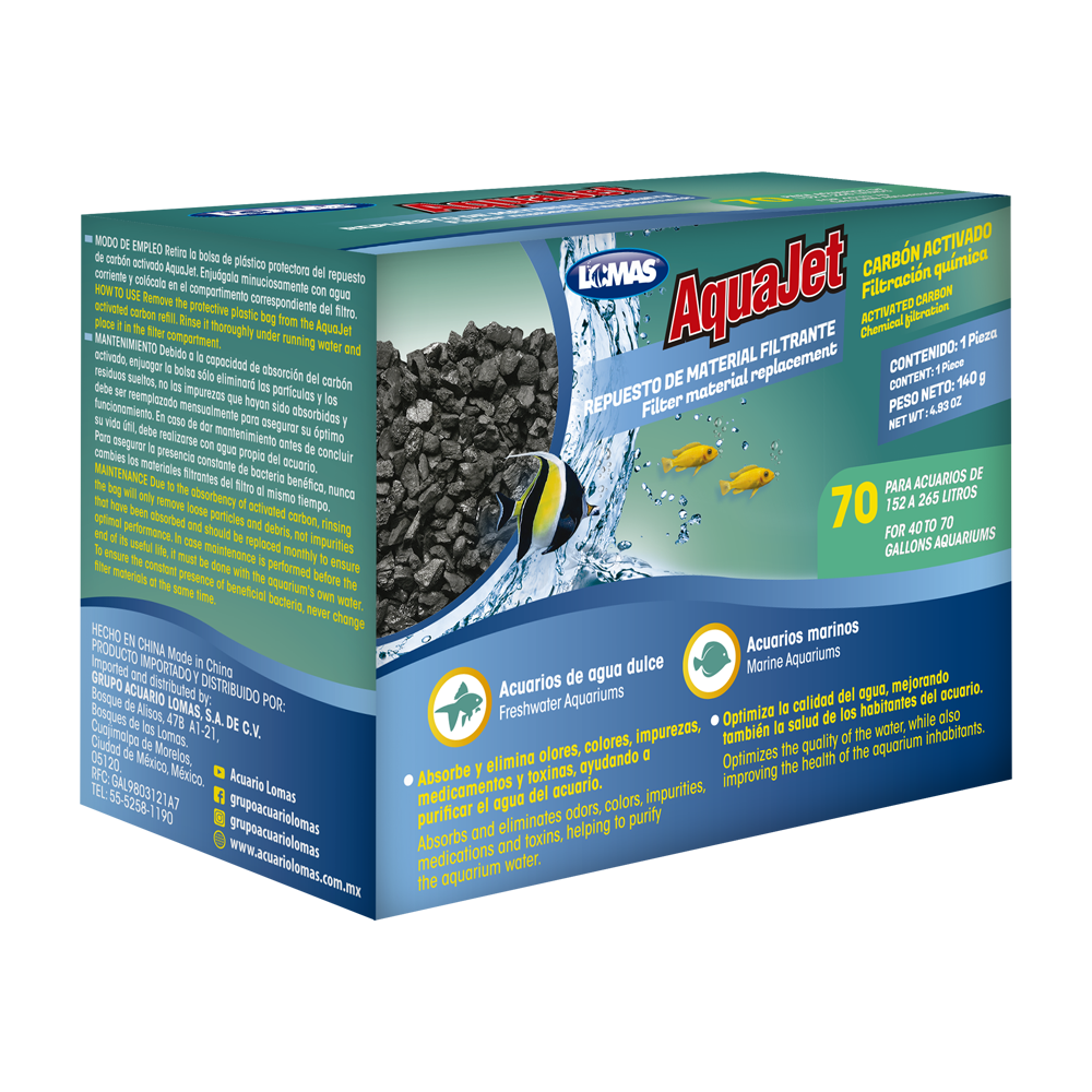 REPUESTO CARBON ACTIVADO AQUAJET 20-110