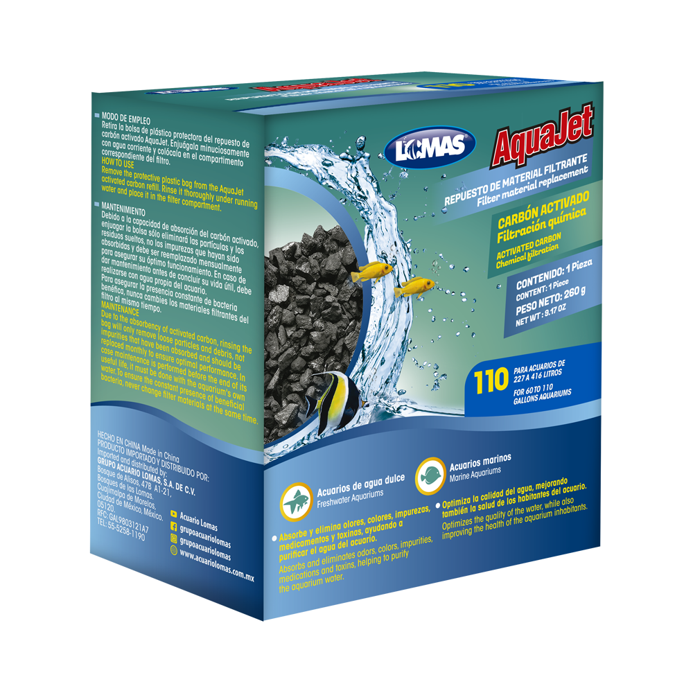 REPUESTO CARBON ACTIVADO AQUAJET 20-110