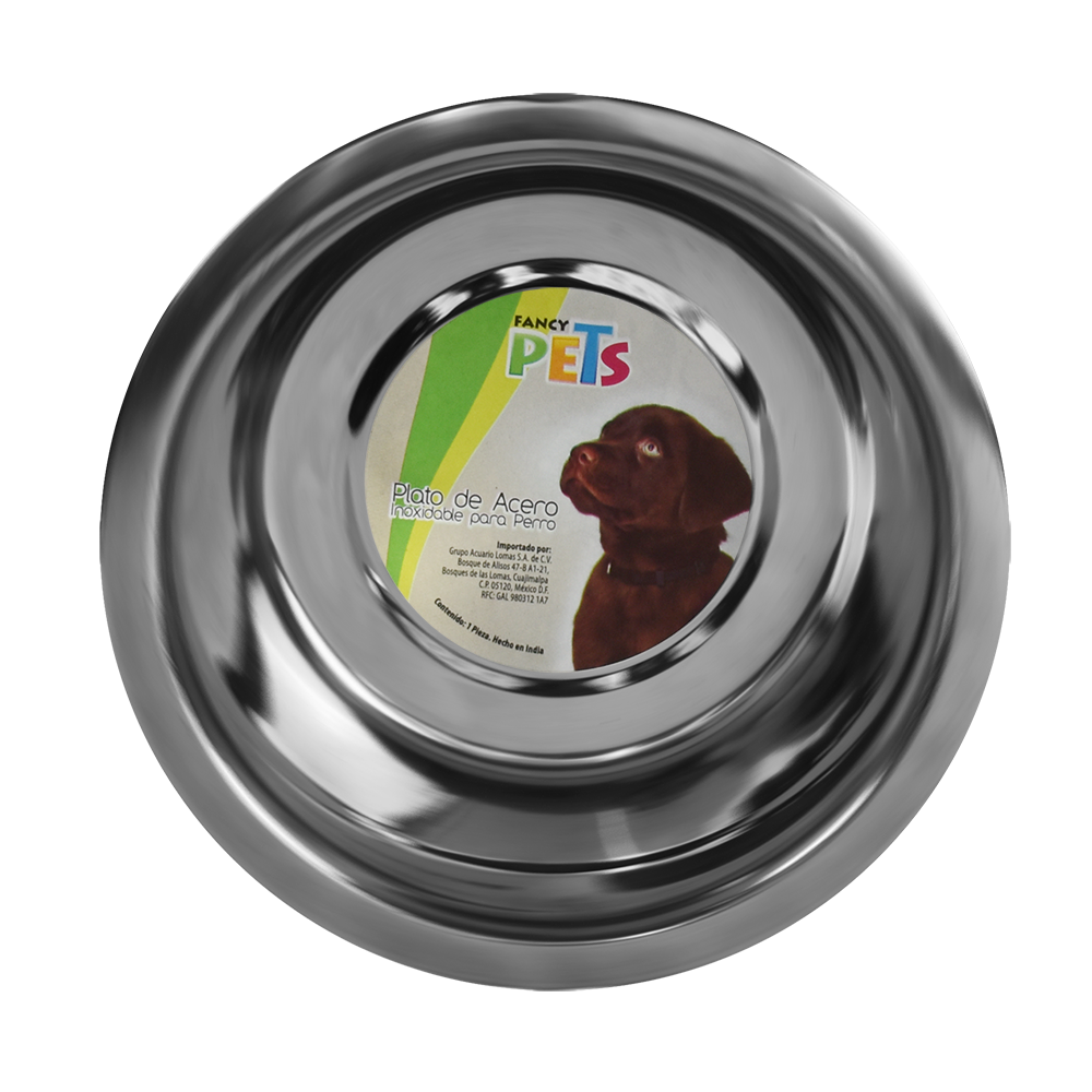 PLATO DE ACERO C/BASE ANTIDERRAPANTE 8 OZ - 96 OZ