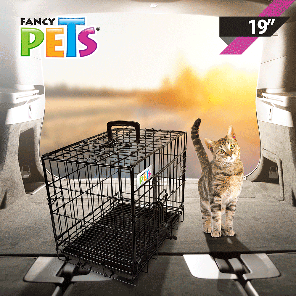 JAULA METÁLICA PLEGABLE PARA MASCOTA - FANCY PETS