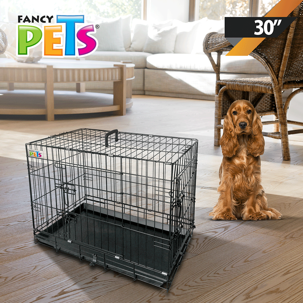 JAULA METÁLICA PLEGABLE PARA MASCOTA - FANCY PETS