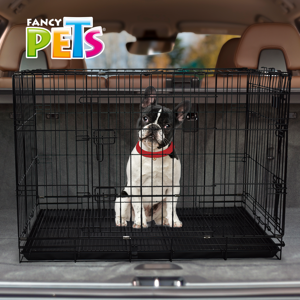 JAULA METÁLICA PLEGABLE PARA MASCOTA - FANCY PETS