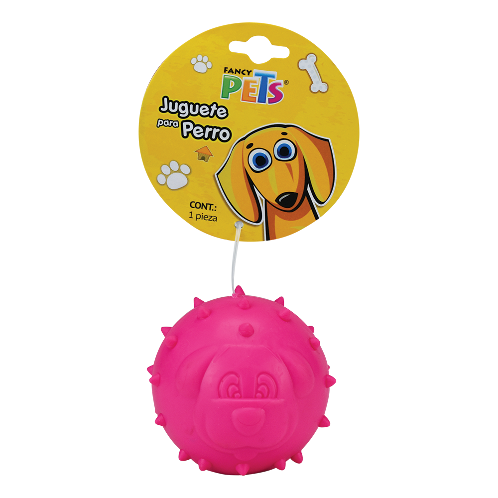 JUGUETE PELOTA DE CAUCHO DOGGY FANCY PETS