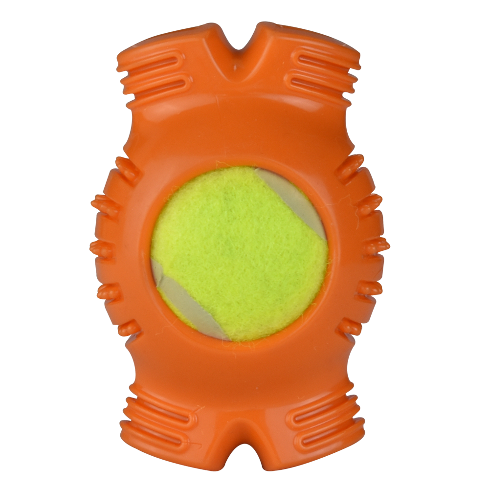 JUGUETE HUESO C/PELOTA DE TENIS FANCY PETS