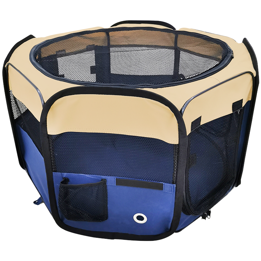 CORRAL PORTATIL DE TELA NAVY BLUE FANCY PETS