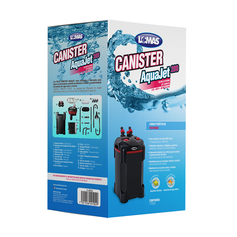 FILTRO EXTERNO CANISTER AQUAJET