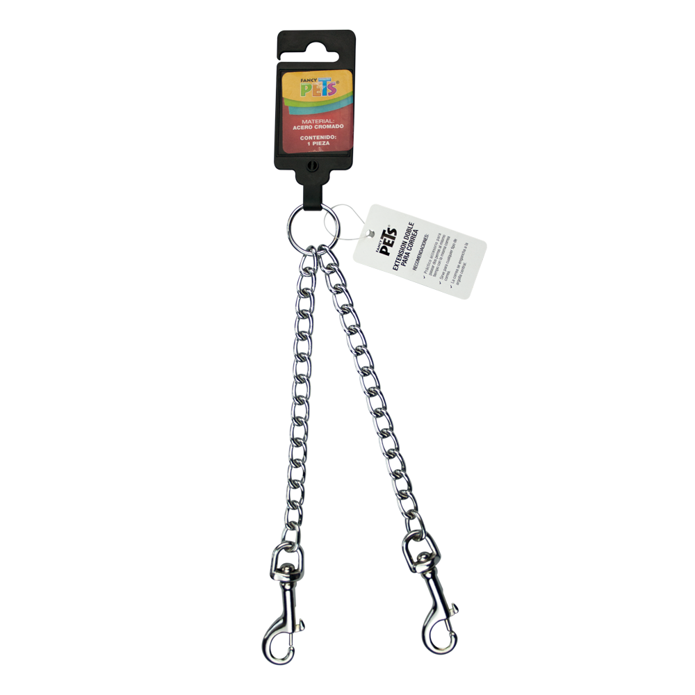 EXTENSION DOBLE P/CORREA FANCY PETS