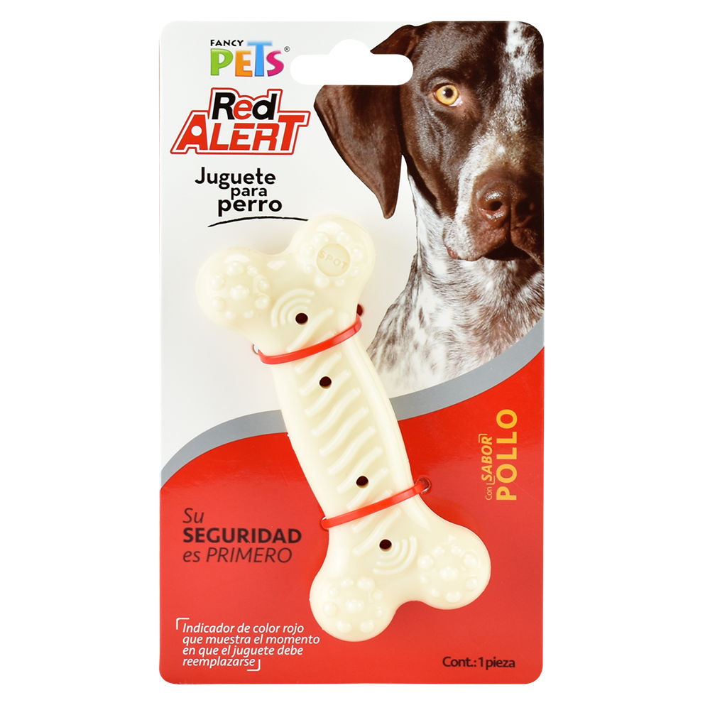 JUGUETE HUESO SABOR POLLO RED ALERT FANCY PETS