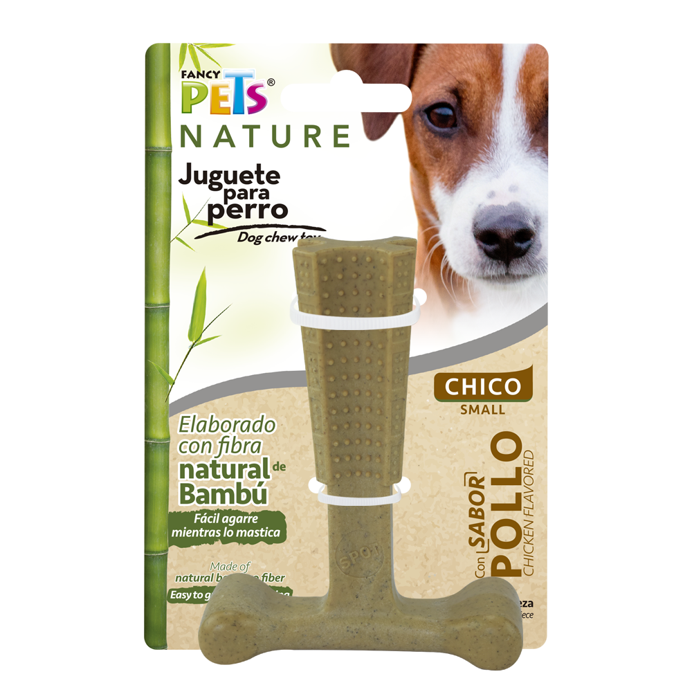 JUGUETE HUESO BAMBU PLUS SABOR POLLO FANCY PETS