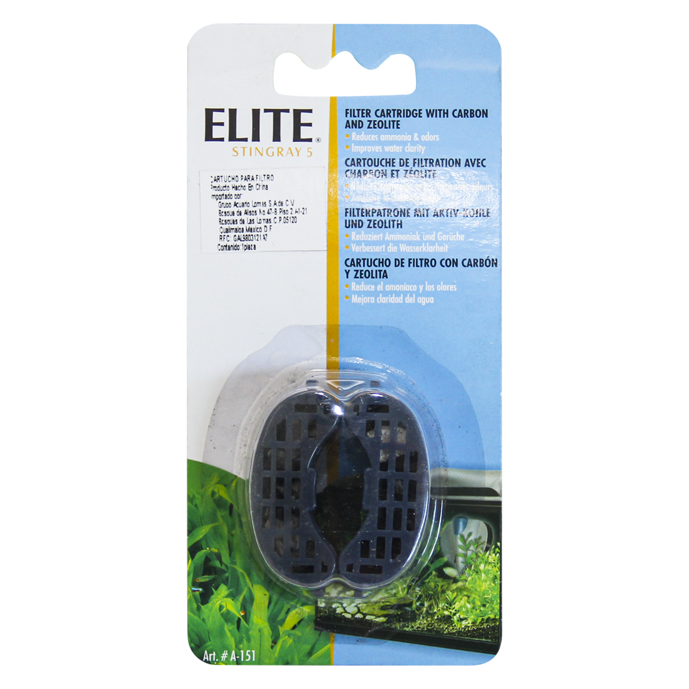 REPUESTO CARBON-ZEOLITA ELITE STINGRAY HAGEN