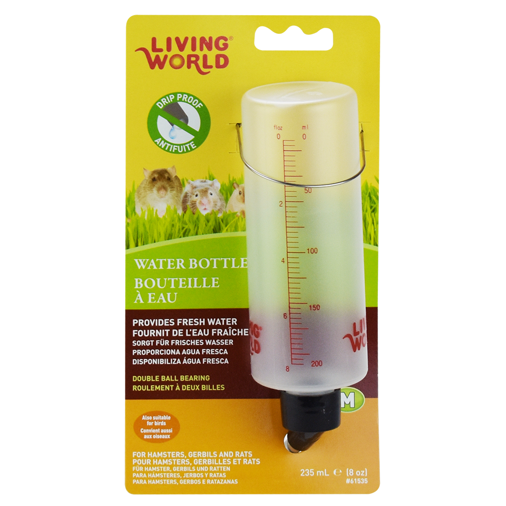BEBEDERO ANTIDERRAMES P/HAMSTER LIVING WORLD