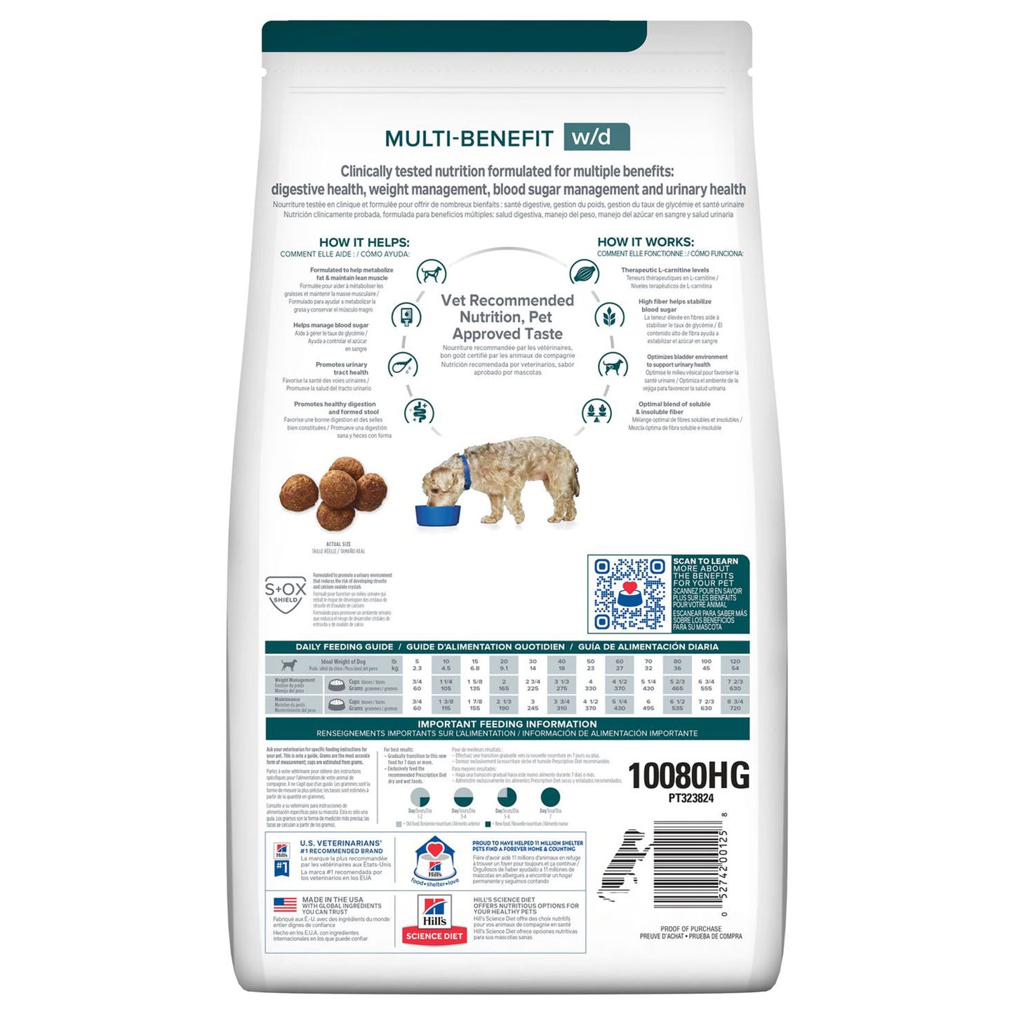 Hill's w/d Multi-Benefit Alimento Seco para Perros