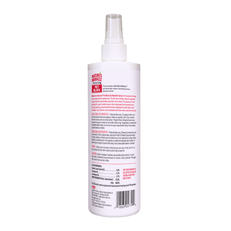 Nature's Miracle Spray repelente para gato 236ml