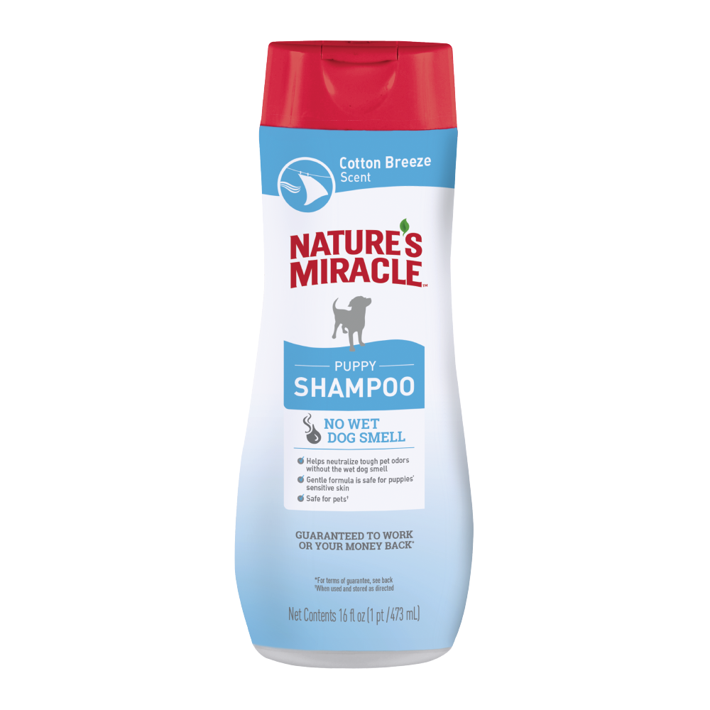 Nature's Miracle Shampoo Cachorro Aroma Briza de Algodón para Perro, 473 ml