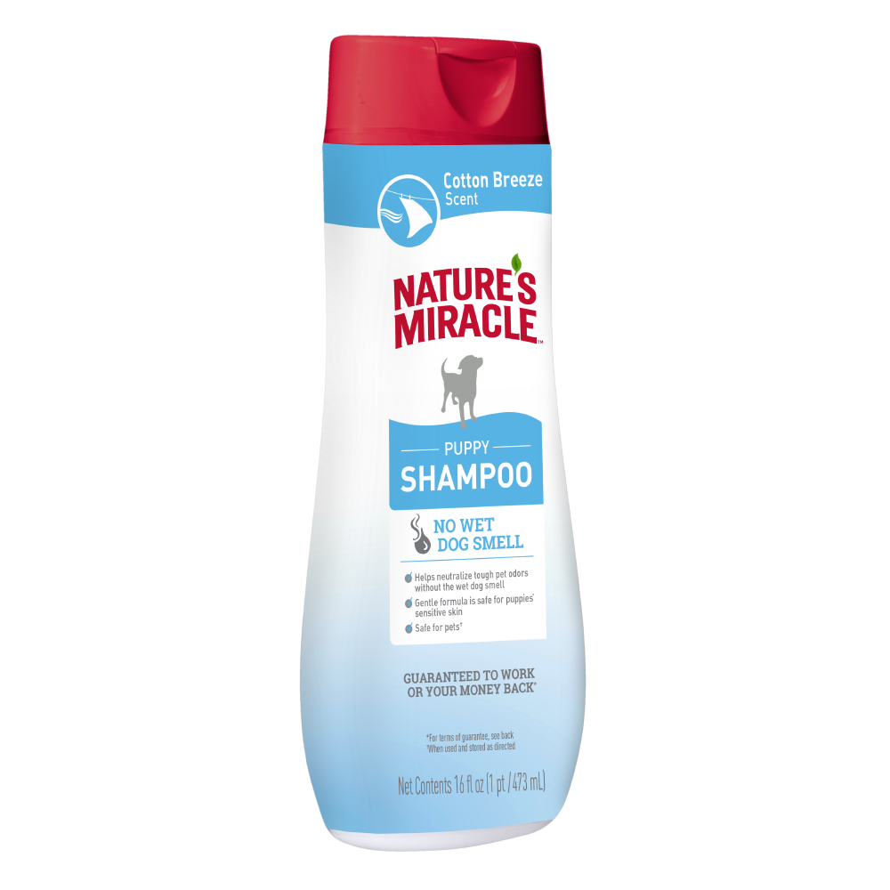 Nature's Miracle Shampoo Cachorro Aroma Briza de Algodón para Perro, 473 ml