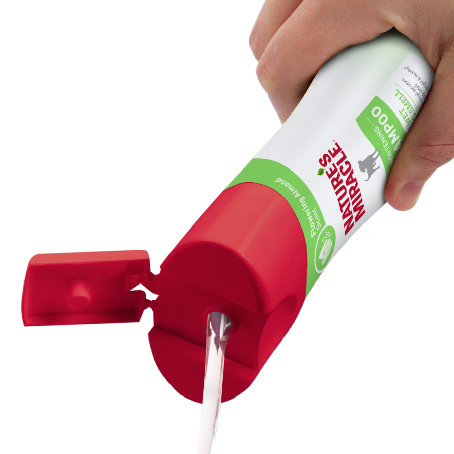 Nature's Miracle Shampoo Aroma Almendra para Perro Pelo Blanco, 473 ml