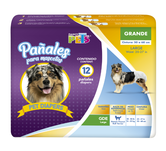 PAÑAL P/PERRO - 12 PZ