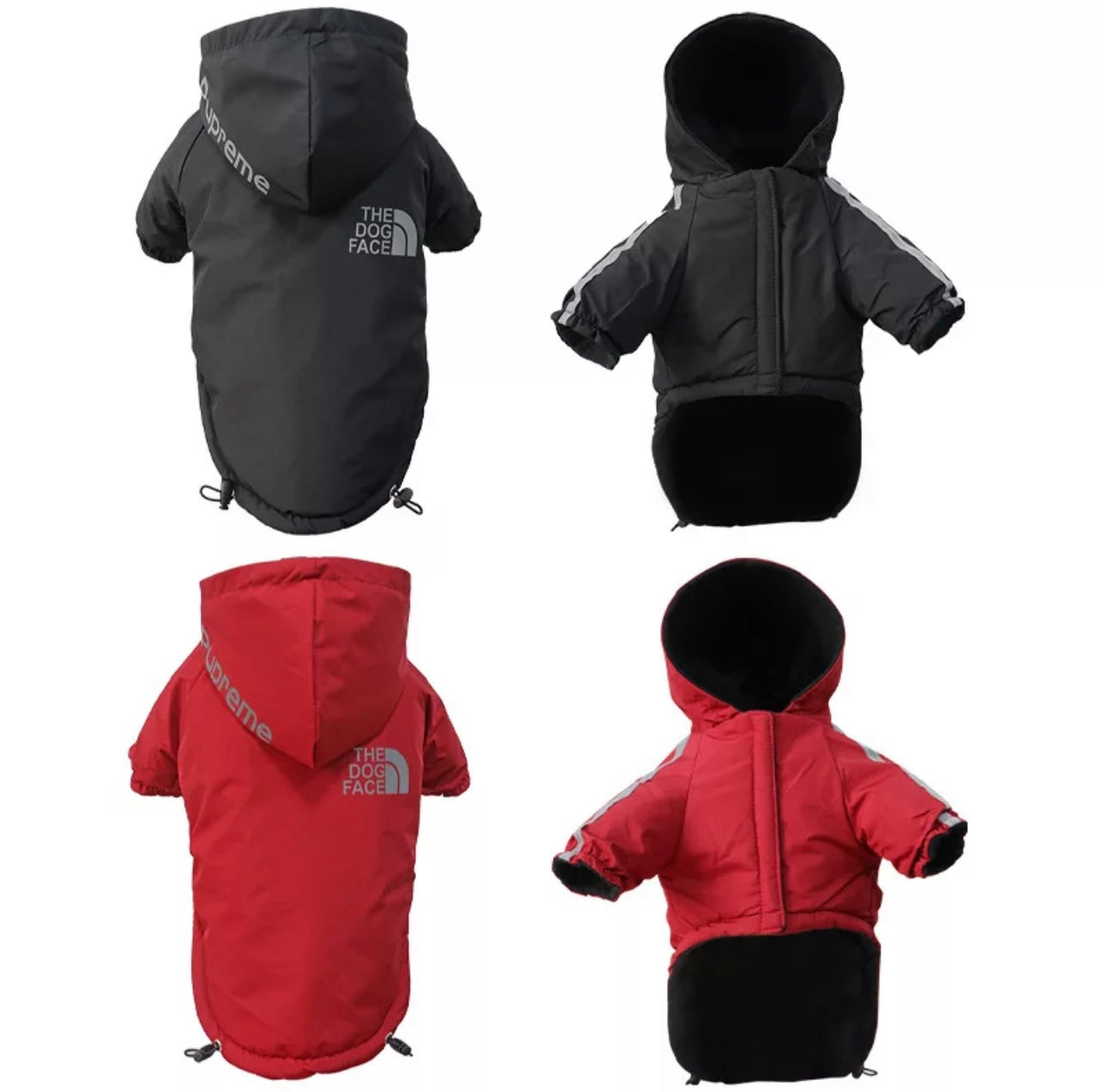 Paw Pets- Impermeable The God Dog rojo