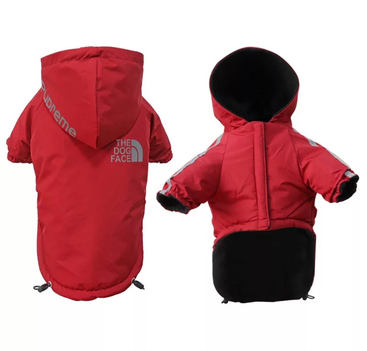 Paw Pets- Impermeable The God Dog rojo