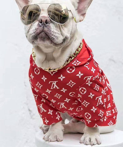 Paw Pets- Sudadera Supreme/LV Roja