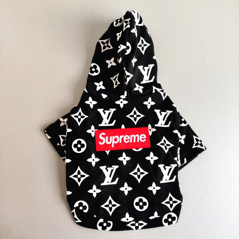 Paw Pets- Sudadera Supreme/LV Negro