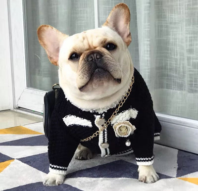 Paw Pets- Suéter Chanel negro