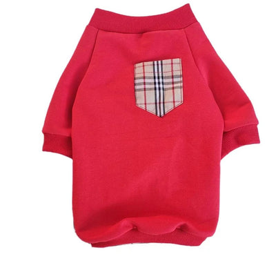 Paw Pets- Sudadera Burberry rojo