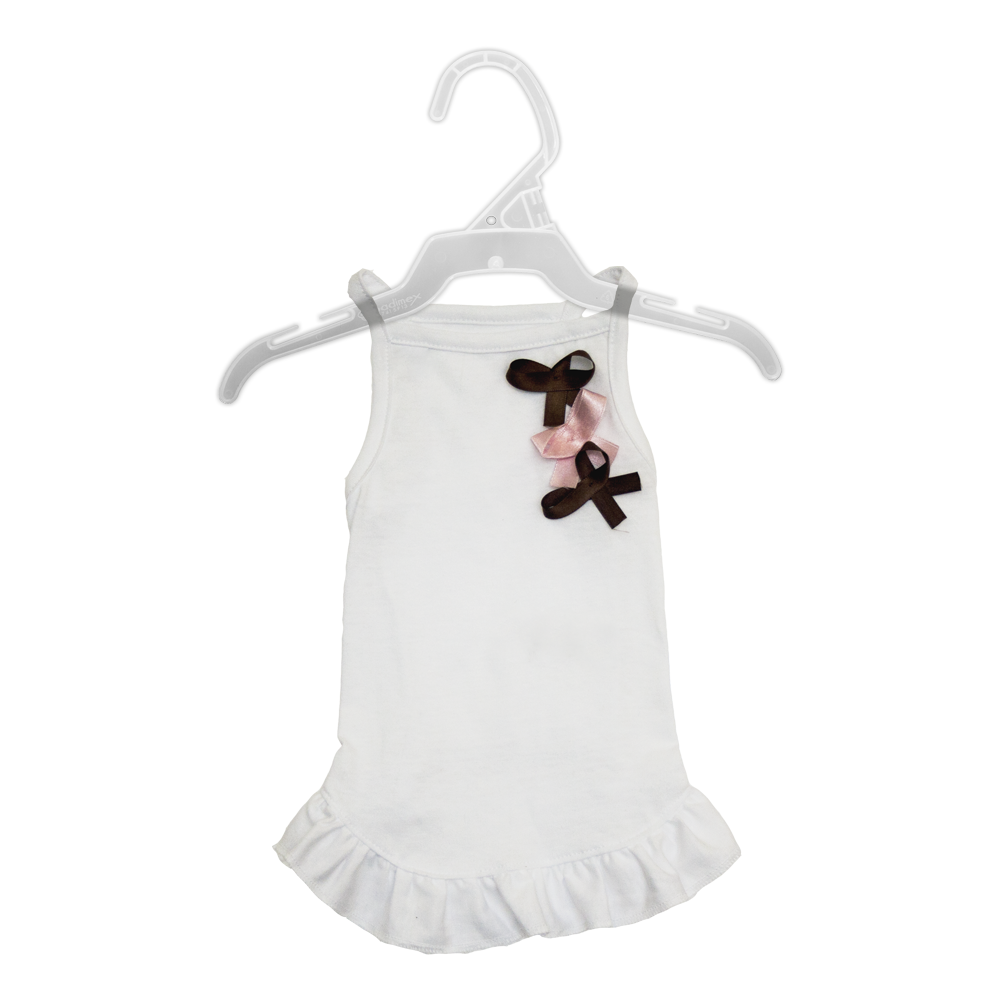 VESTIDO BLANCO C/3 MONOS FANCYPETS