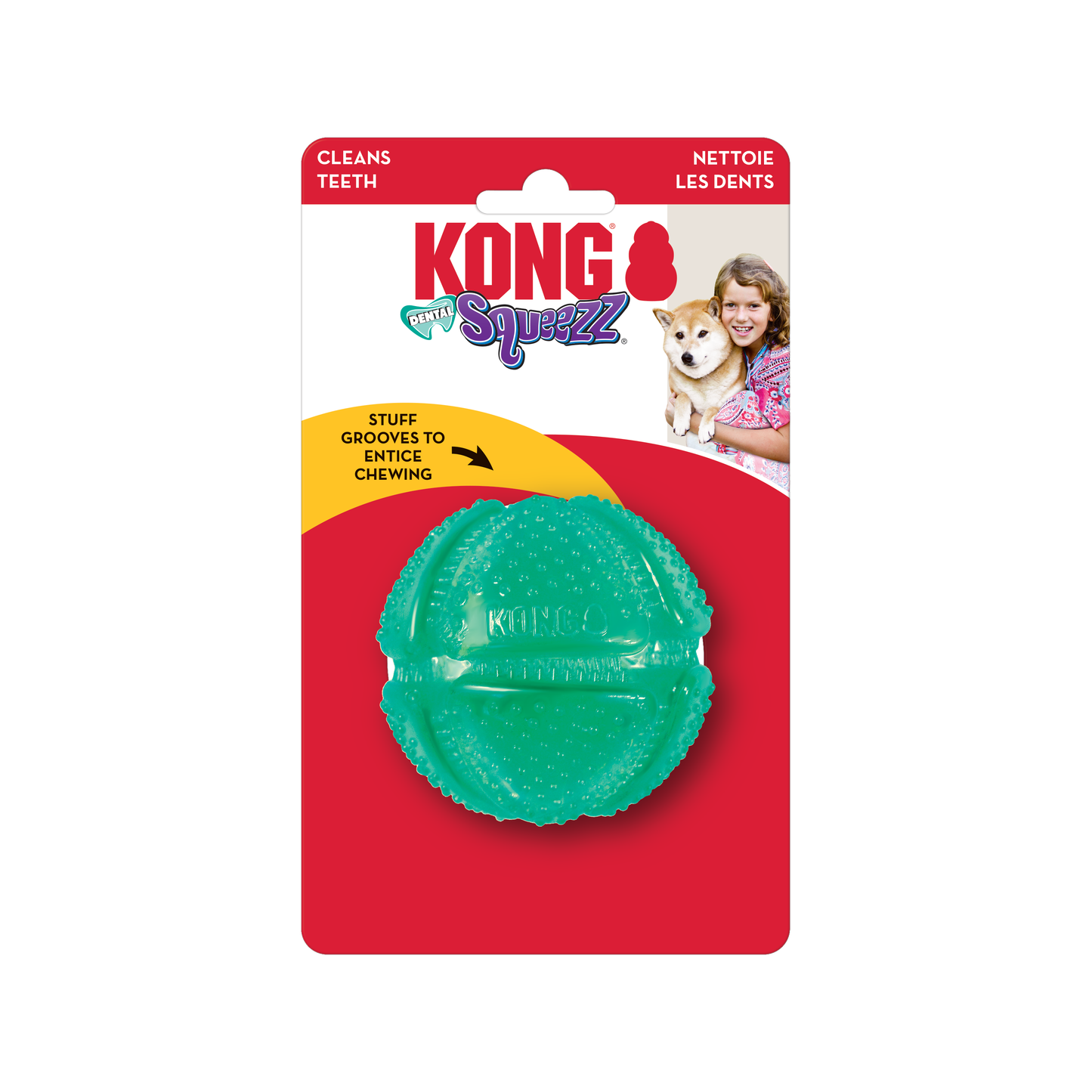 KONG Squeezz Dental Ball