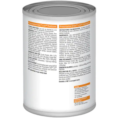 HILL´S PRESCRIPTION DIET C/D LATA