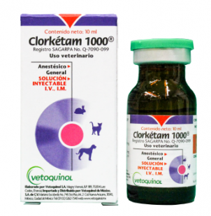 CON CLORKETAM 1000 10 ML - VETOQUINOL
