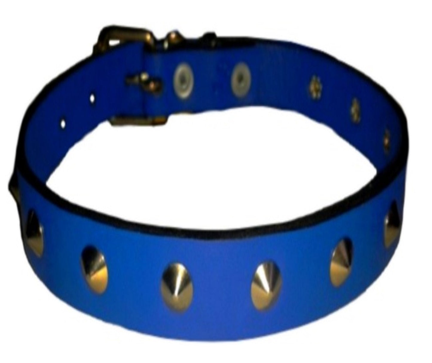 SIVERADO- COLLA DE PIEL CON APLICACIONES METALICAS ESTOPEROL 3CM
