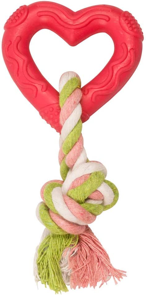 Mordedera en forma de corazón con cuerda