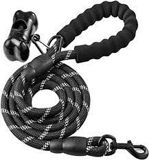 Grand Pet Correa Extra larga gruesa con Portabolsas para Perro