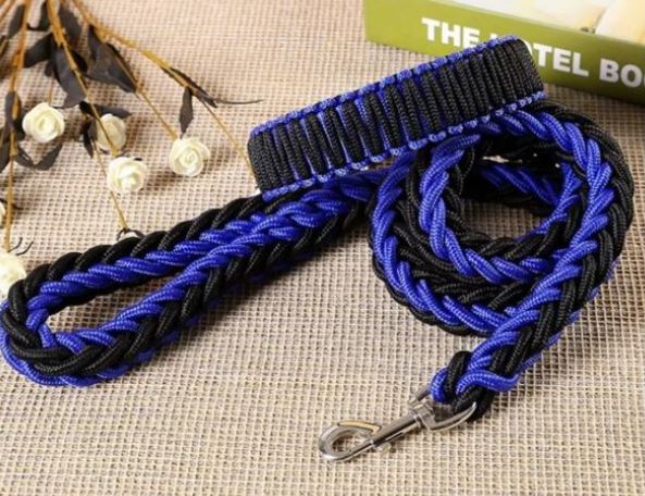 Paw Pets collar con correa tejida