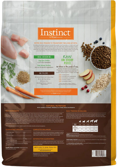 Instinct Raw Boost Alimento Natural  Receta Pollo y Arroz para Perro