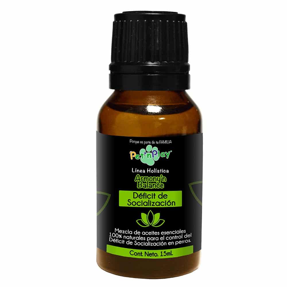 Pet´n Play MEZCLA DE ACEITES ESENCIALES PARA DEFÍCIT DE SOCIALIZACIÓN EN PERROS 15ML
