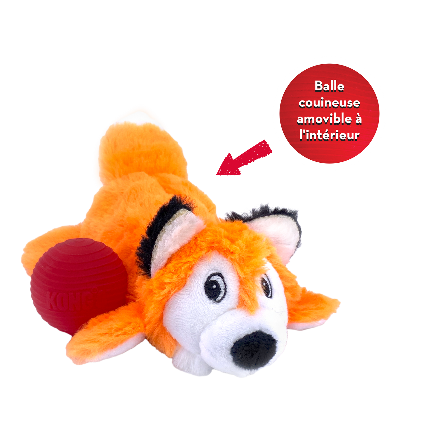 KONG Cozie Pocketz Fox