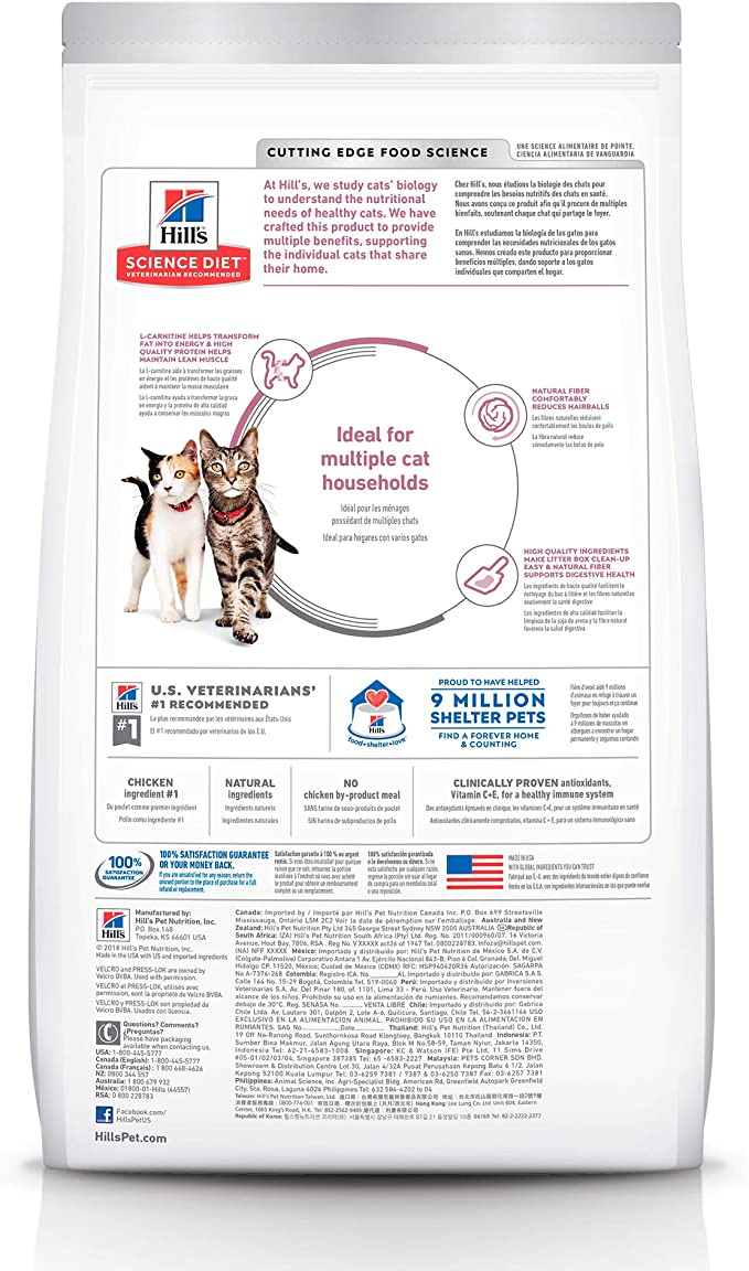 Hill's Science Diet, Alimento para Gatos Adultos Multi Beneficios