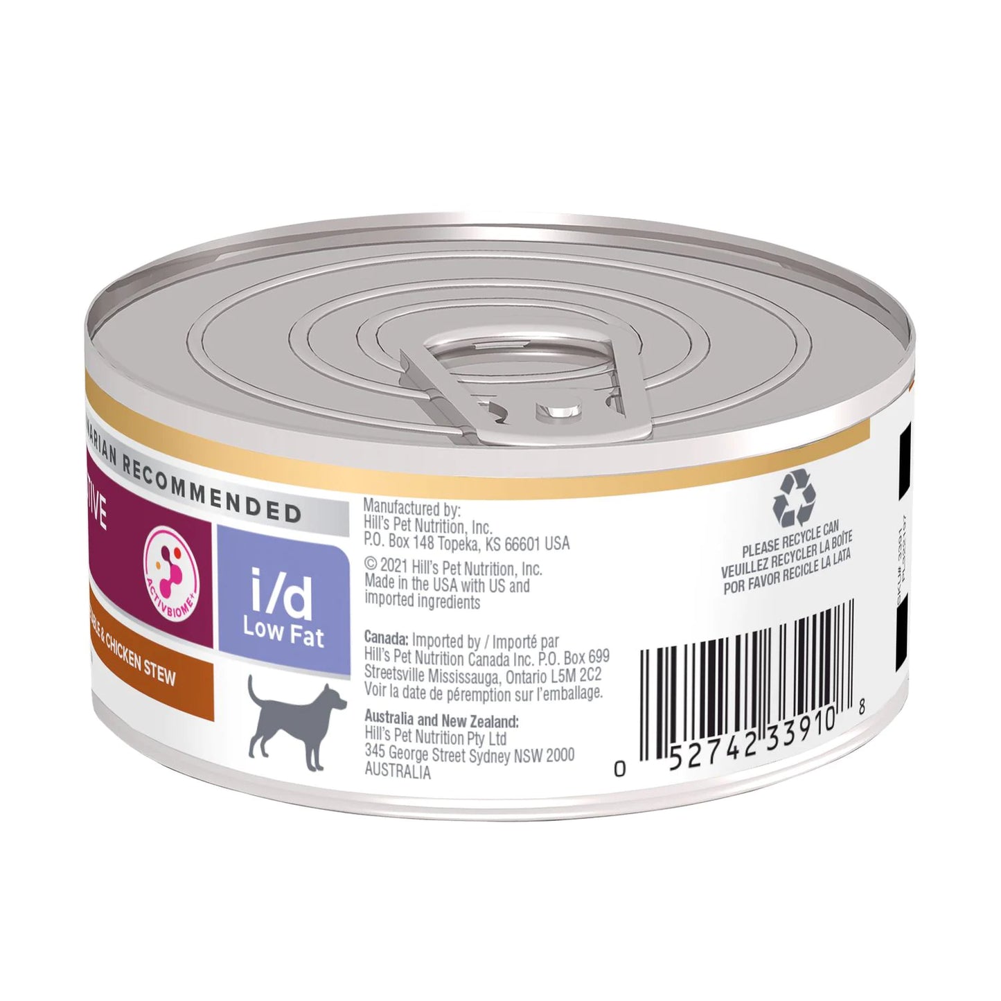 Hill's Prescription Diet i/d Low Fat Alimento Húmedo Estofado de Arroz, Vegetales y Pollo para Perros