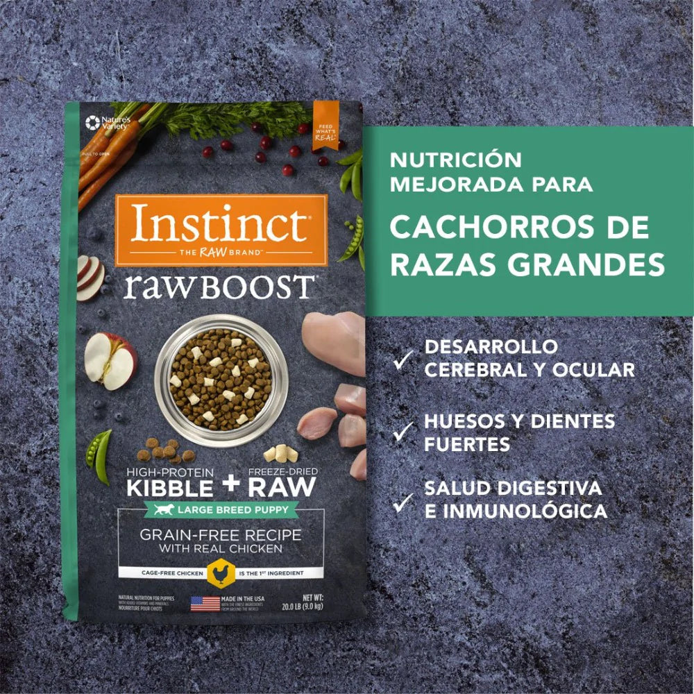 INSTINCT RAW BOOST LARGE BREED PUPPY CHICKEN