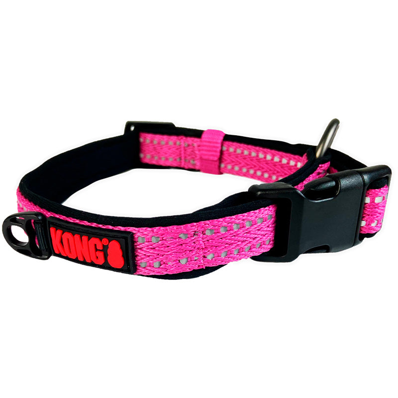 KONG Collar Suave de Nylon Rosa