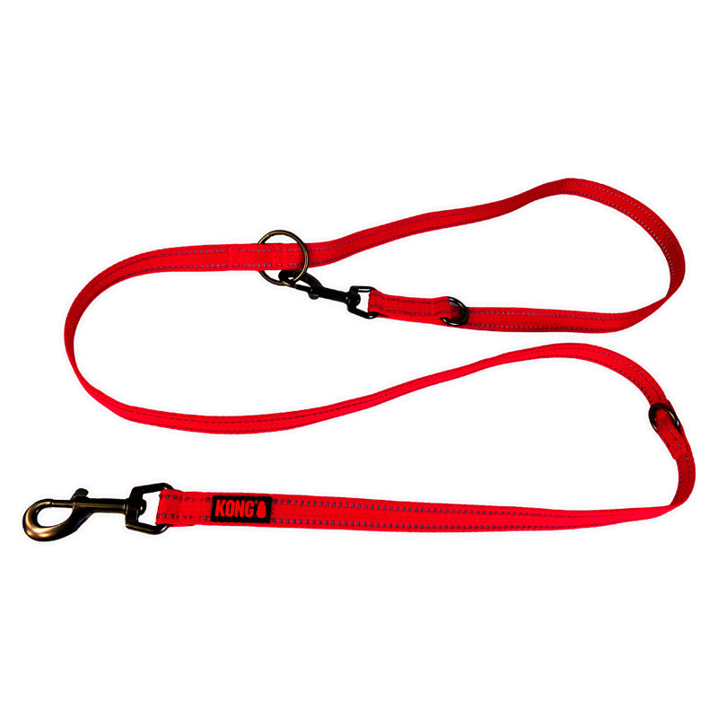 KONG Correa Ajustable de Nylon Roja