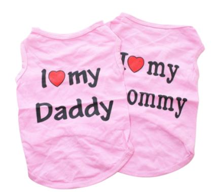 SV11 Playera Mom/Dad ROSA, Paw Pets