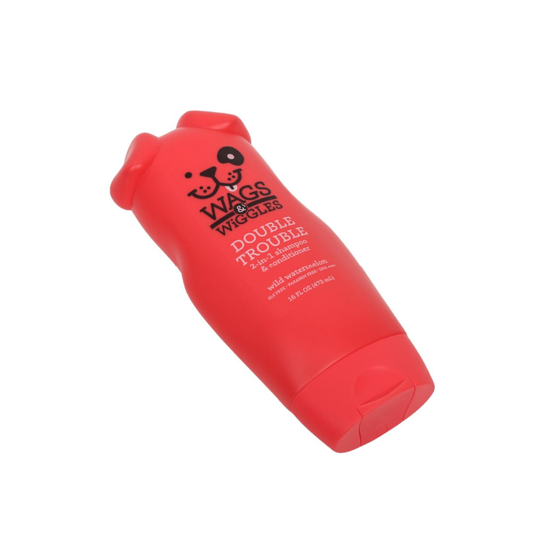 2 EN 1 SHAMPOO Y ACONDICIONADOR PARA PERRO 16OZ - WAGS & WIGGLES