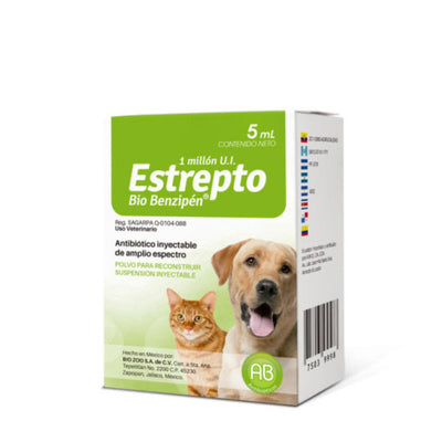 ESTREPTO BIO-BENZIPEN 1 MILLON U.I. (5ML) - BIOZOO