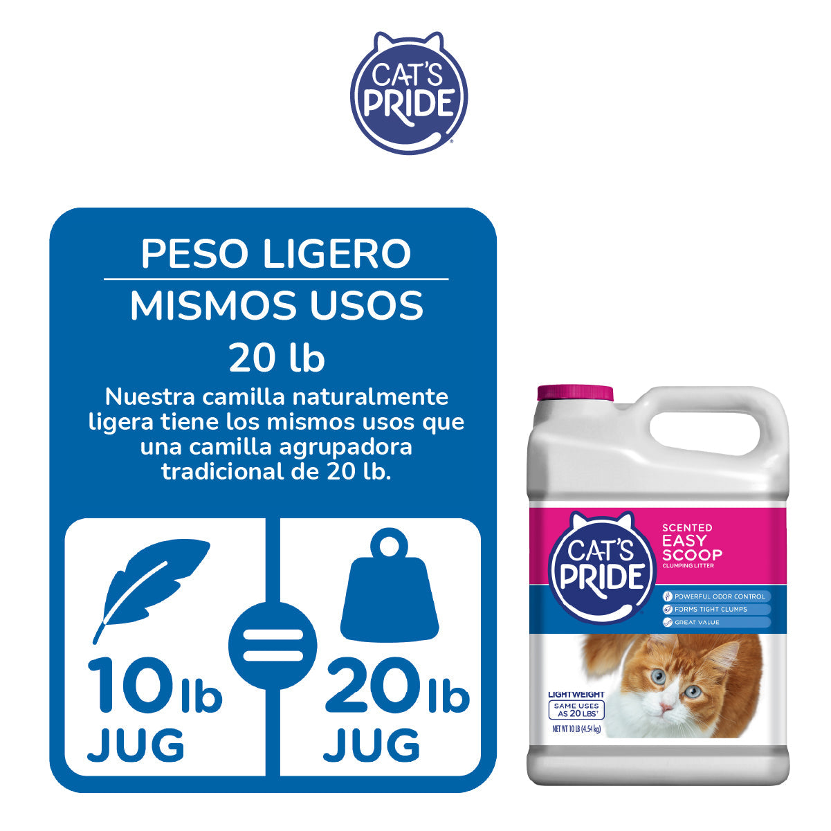 CAT'S PRIDE ESCENTED EASY SCOOP 10 LB