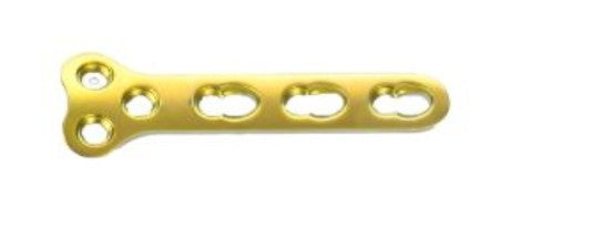Placa de bloqueo tipo T con 3 orificios en cabezal de 2.0 mm -Toolmed Medical Instrument